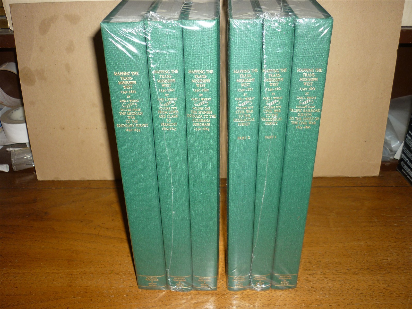 Carl Wheat. Mapping of Trans-Mississippi West. Reprint ed. Still shrinkwrapped.