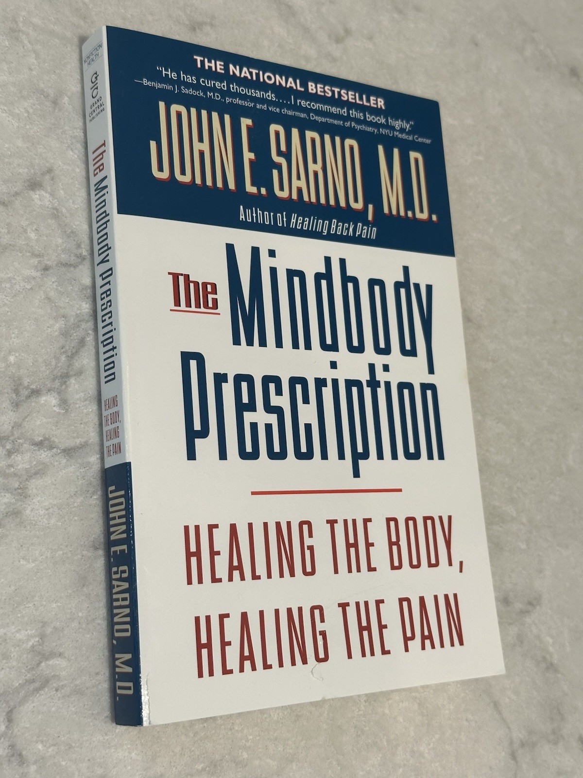 NEW The Mindbody Prescription by John E. Sarno M.D., Healing Self Help Book
