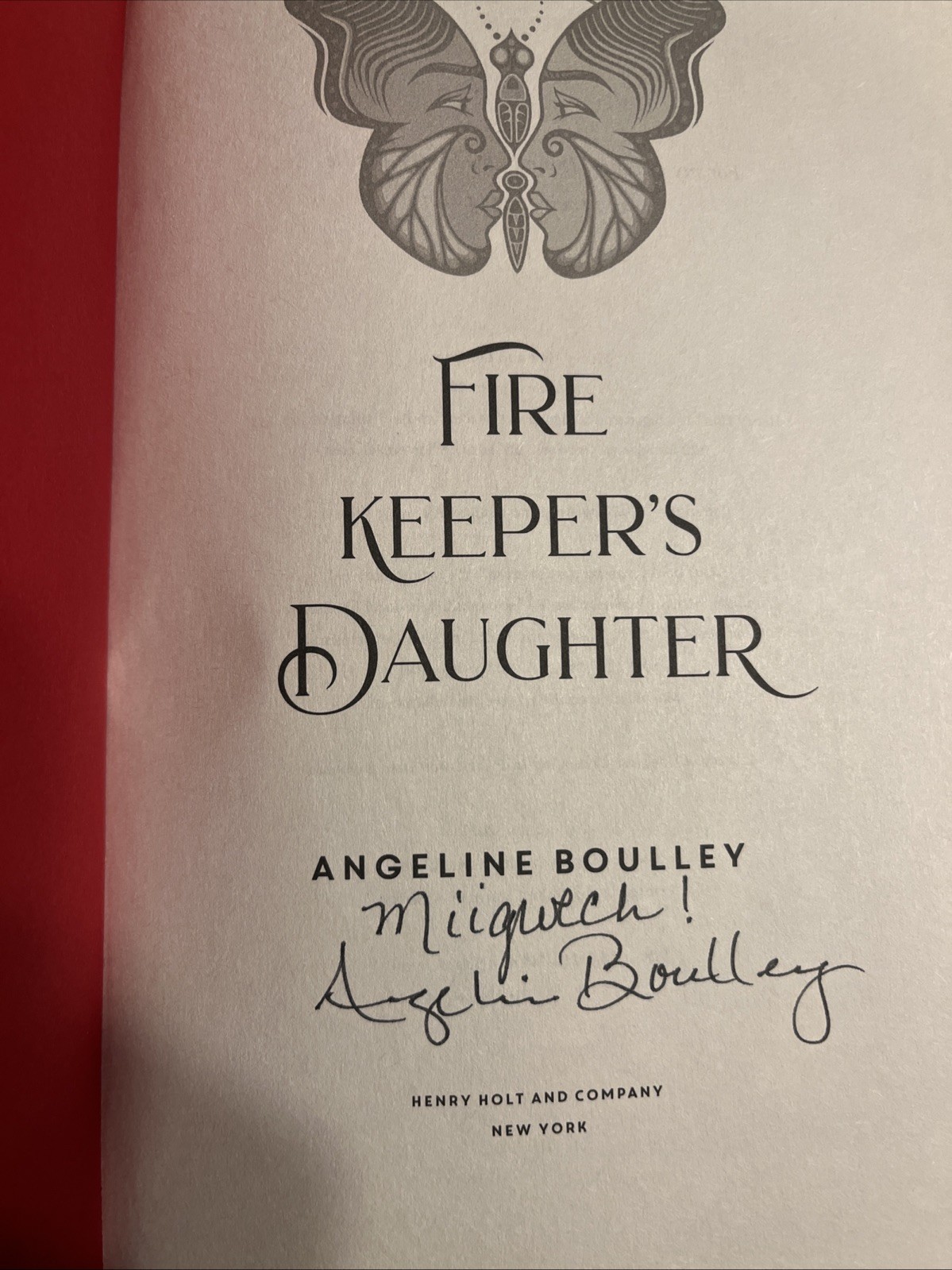 Firekeeper’s Daughter Angeline Boulley Signed 1st Edition Hardcover Reese’s BC