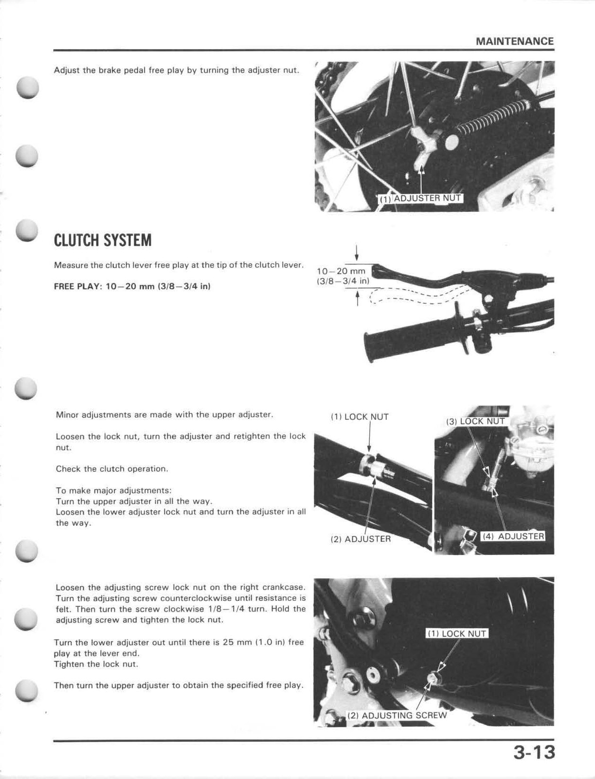 HONDA XR80R XR100R Motorcycle Service Manual 1985-1997, SPIRAL – FRONT & BACK