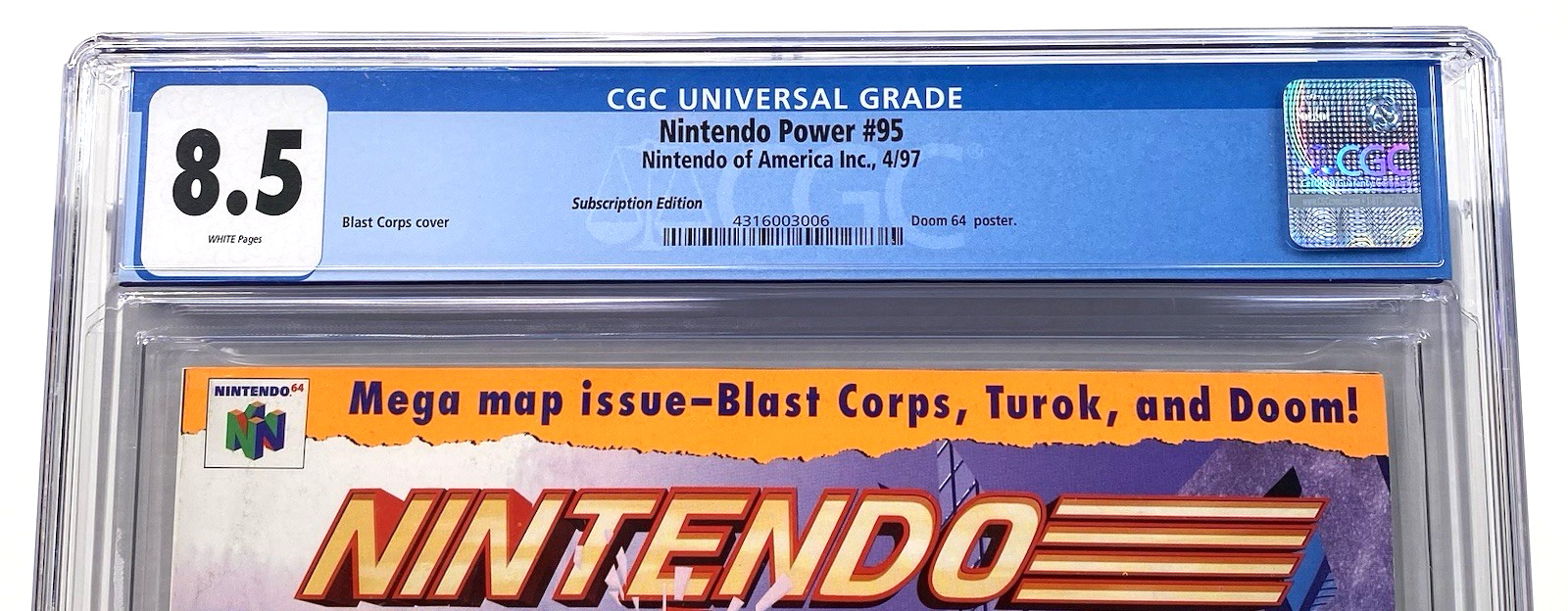 Nintendo Power Magazine 95 Volume #95 Blast Corps 1997 CGC 8.5