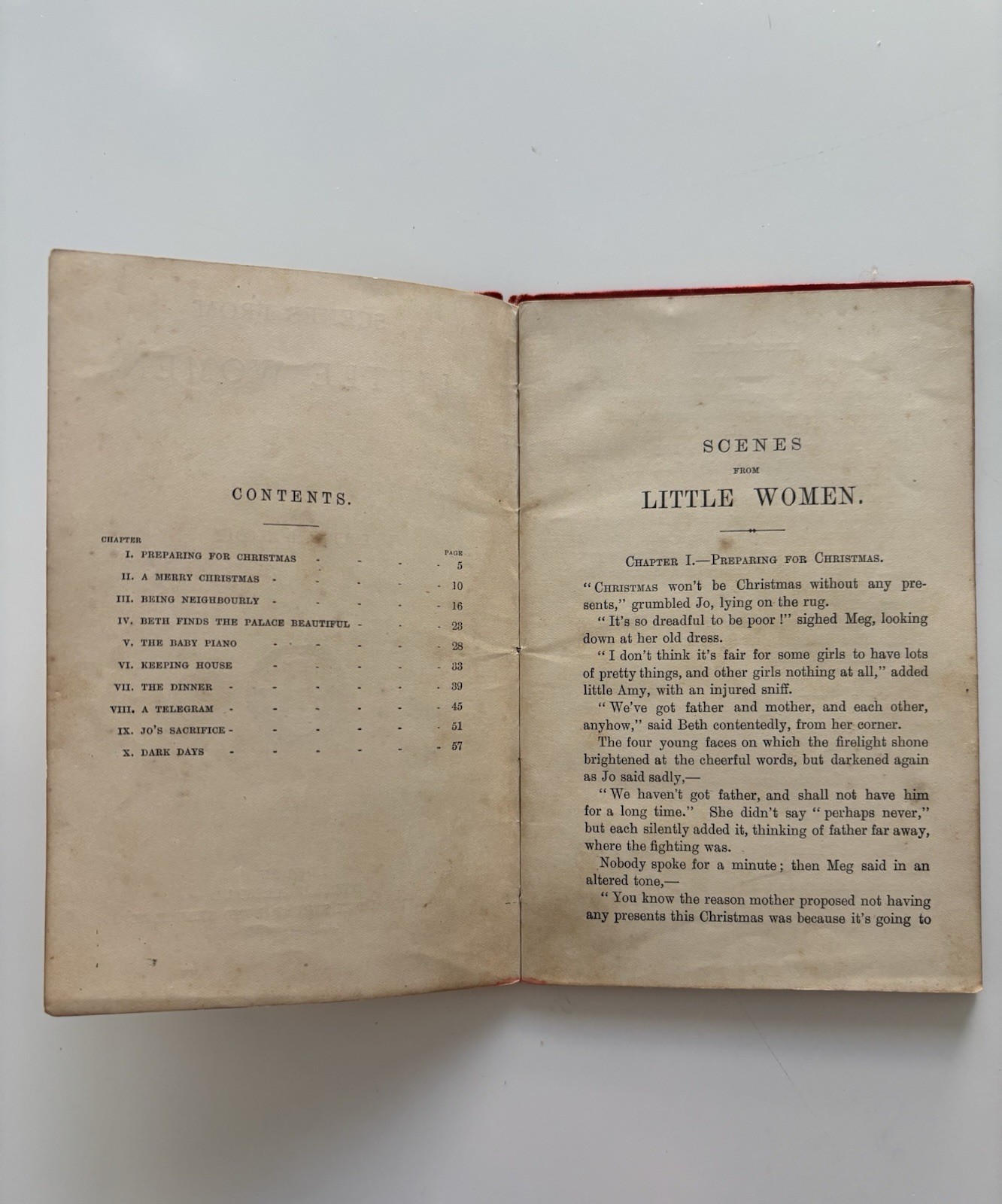 Antique Book England “Scenes from Little Women” Illustration • Edward Arnold Pub