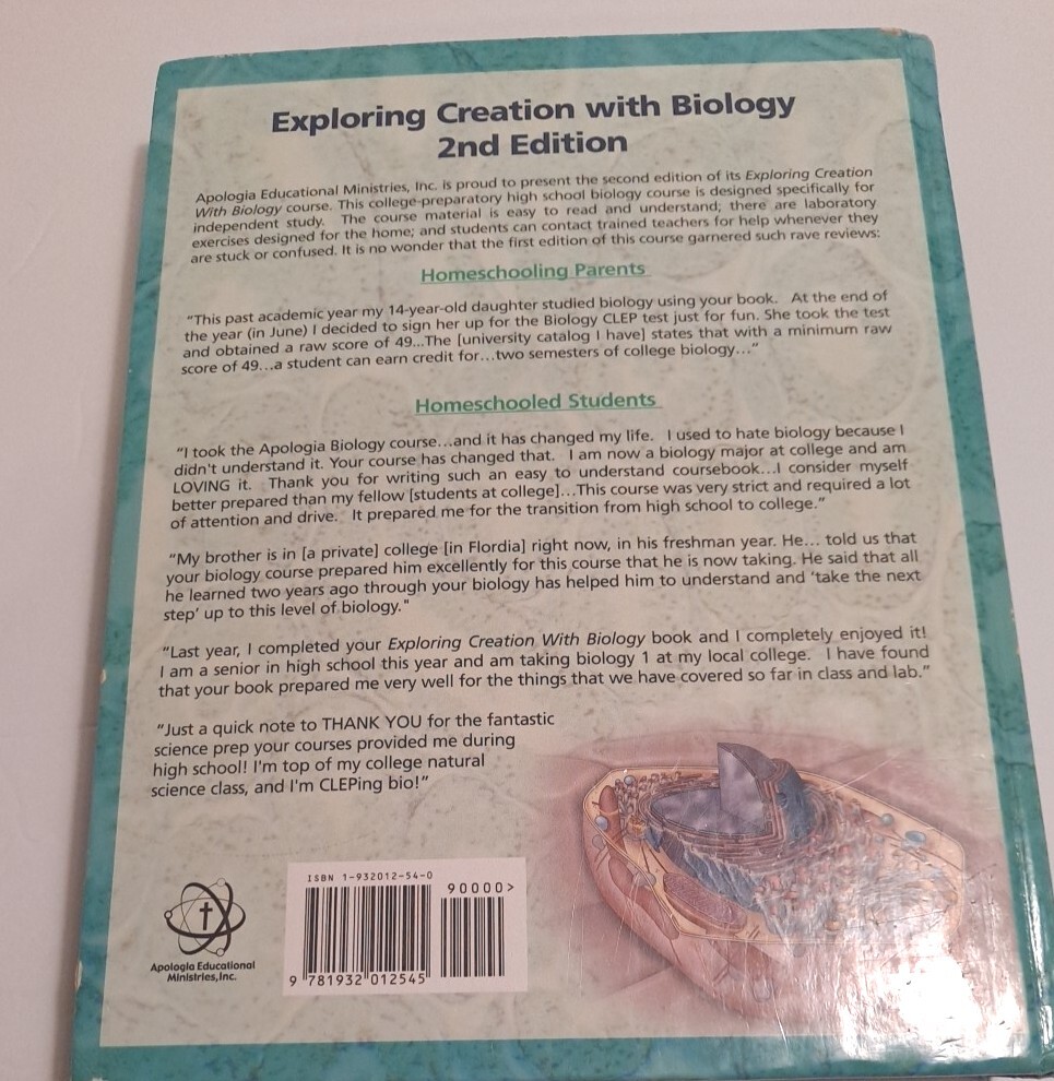 Exploring Creation with Biology Test and Solution Manual Homeschooling