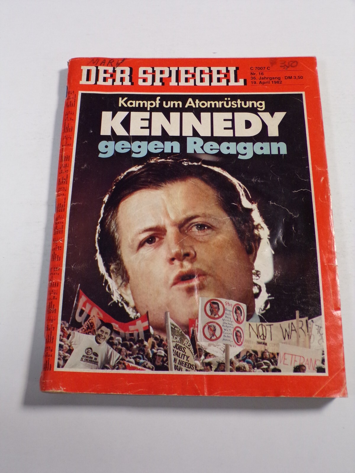 Der Spiegel Magazine Nr. 16.36, 19 April 1982, Robert F Kennedy 022023JENON2-14