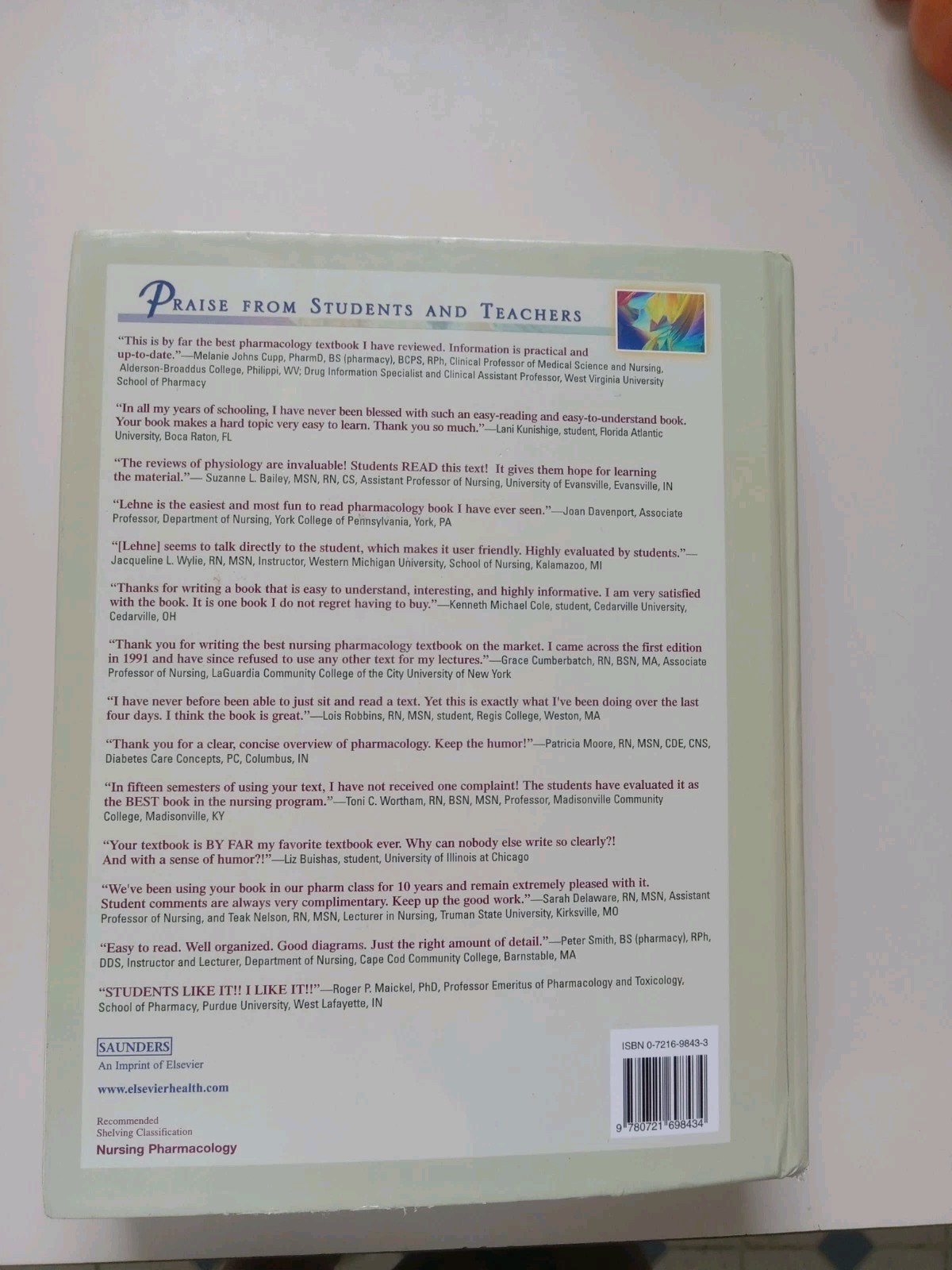 Pharmacology for Nursing Care by Richard A. Lehne (2003, Hardcover)