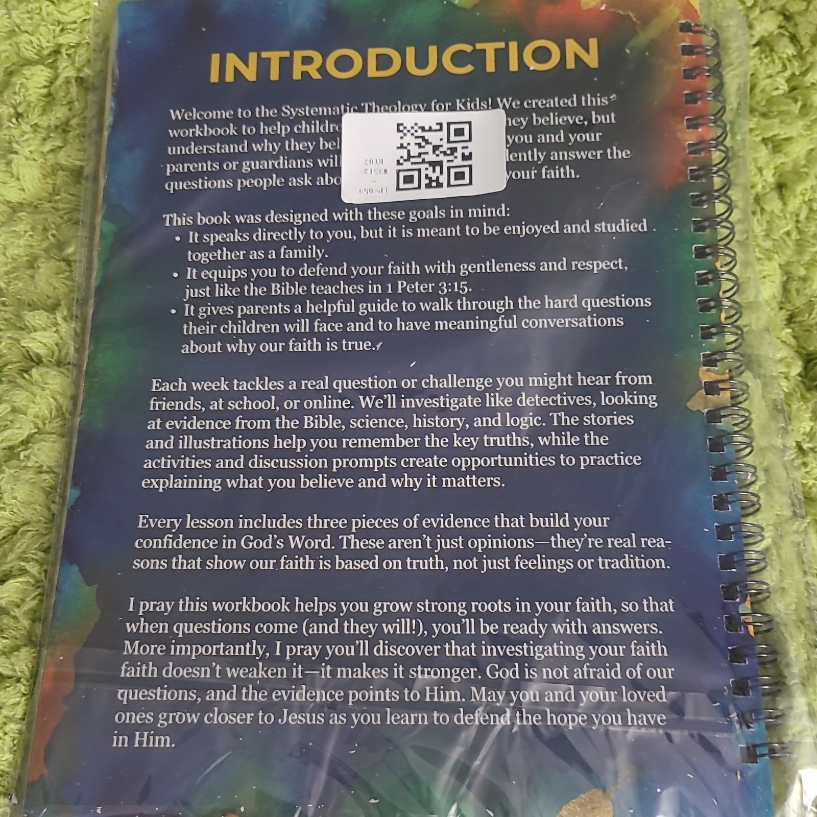 Valorrea Systematic Theology for Kids Spiral Bound Workbook Ages 9-12