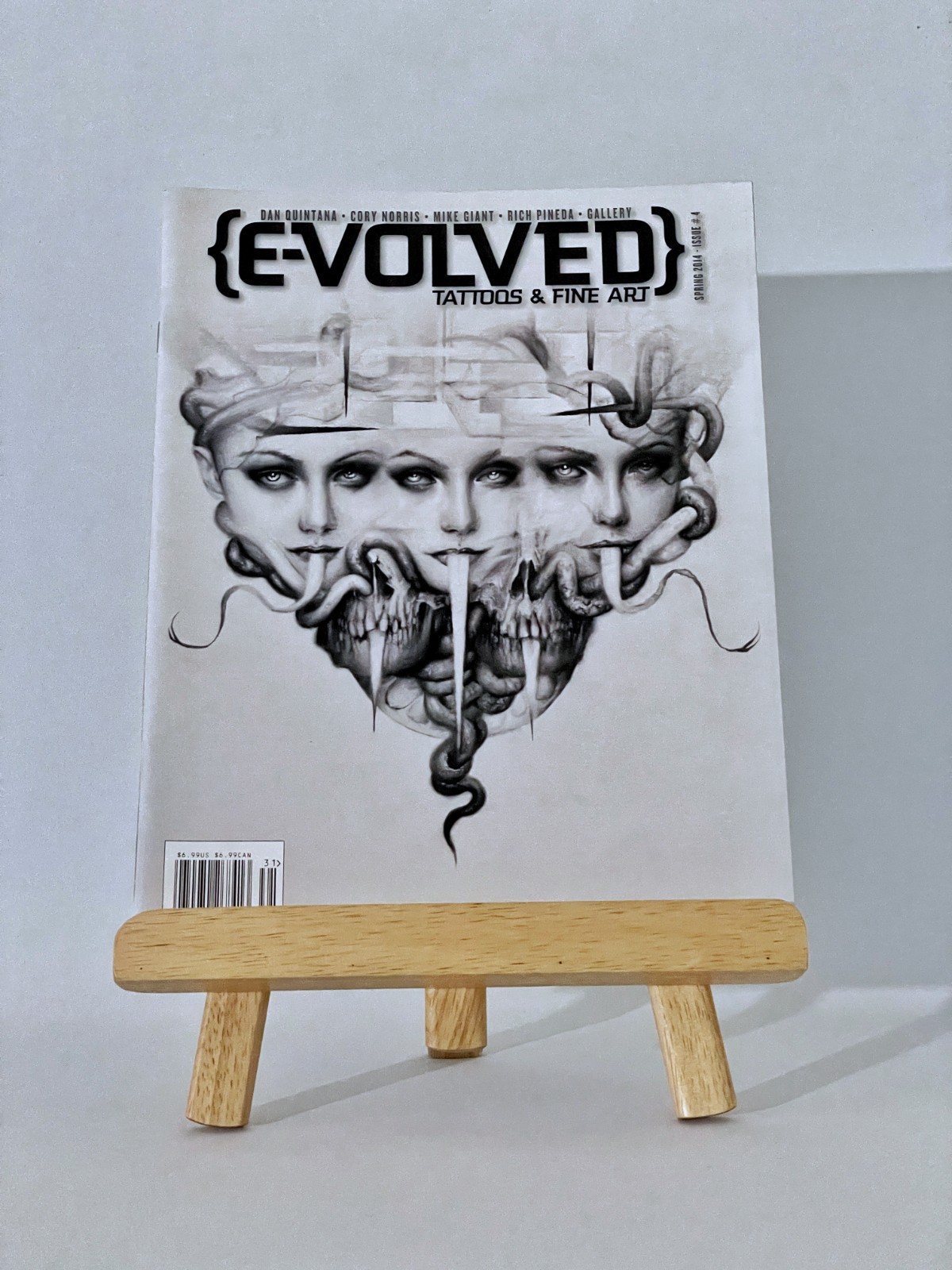 {E-VOLVED} TATTOOS FINE ARTS 4 1st published QUINTANA COVER VHTF 2014 evolved