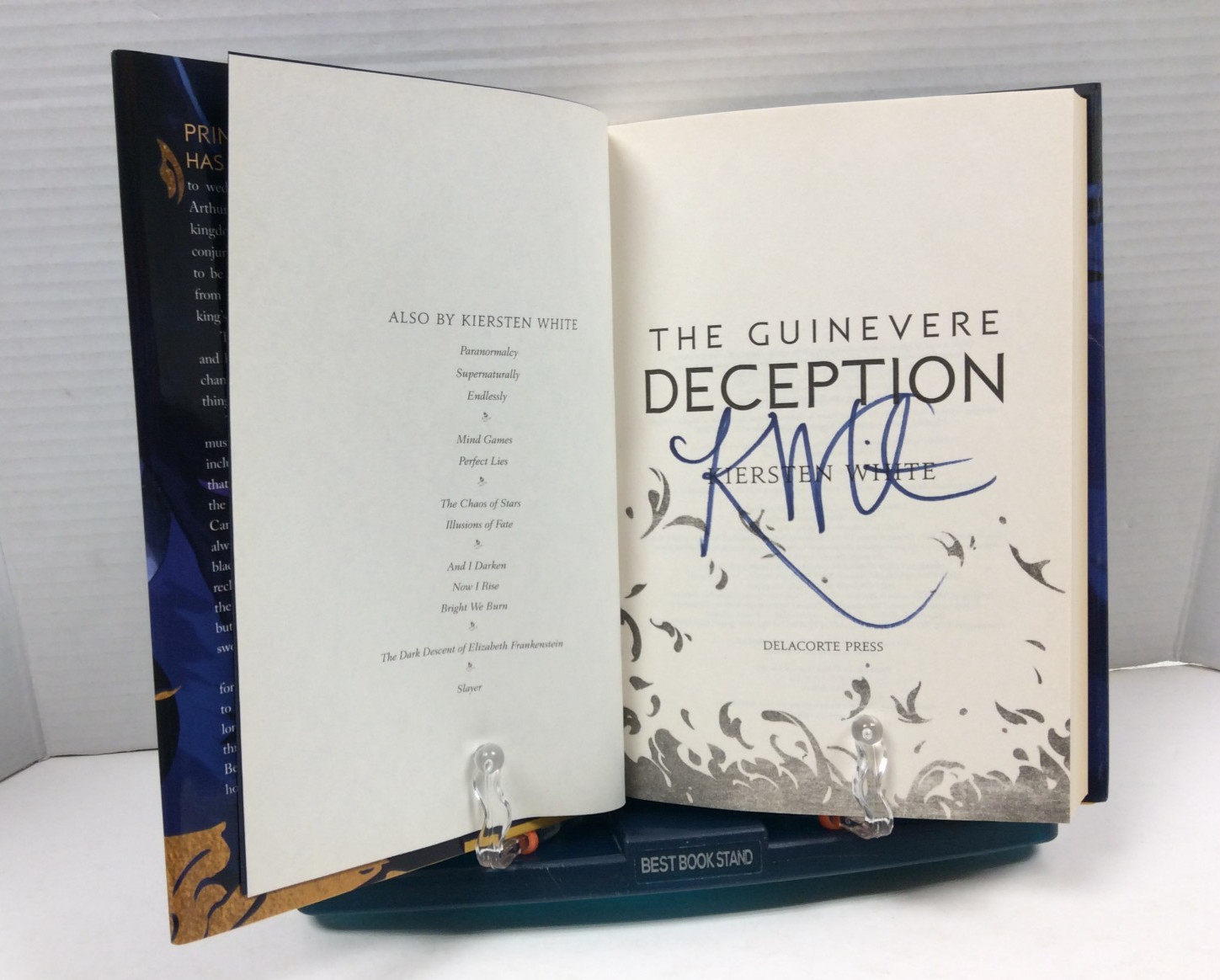 THE GUINEVERE DECEPTION Kiersten White Signed 1st Edition HC 2019