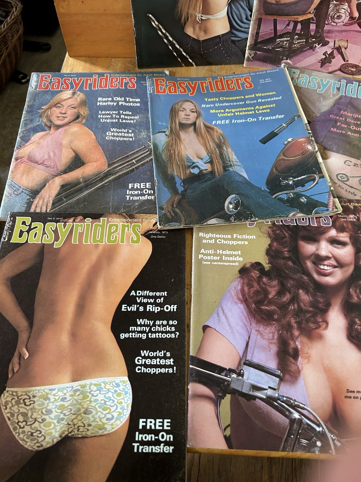Easyrider Magazines Lot Of 12 Pre Owned Year 1972- 1976 All In The 1970s