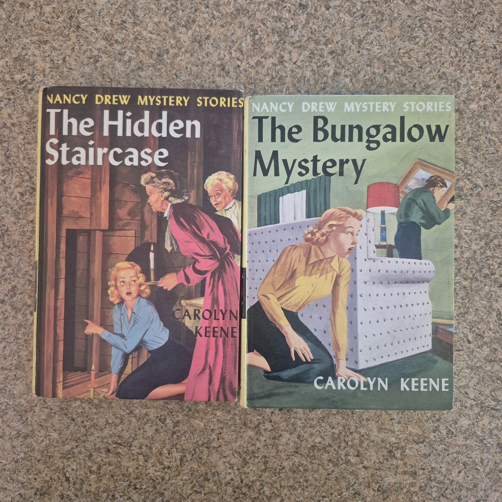 Carolyn Keene NANCY DREW Lot of 15 Vintage Yellow Matte Hardcovers – HC GC