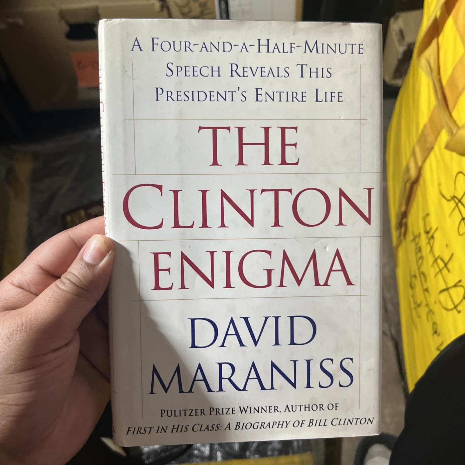 The Clinton Enigma by David Maraniss Political Biography Book
