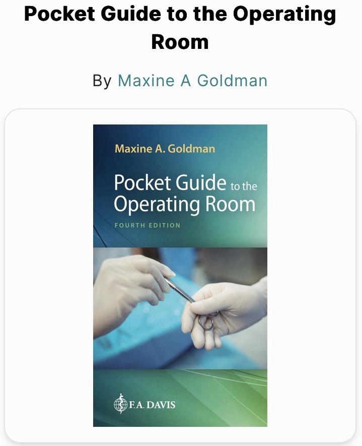 Pocket Guide to the Operating Room by Maxine A. Goldman (2019, Trade Paperback)