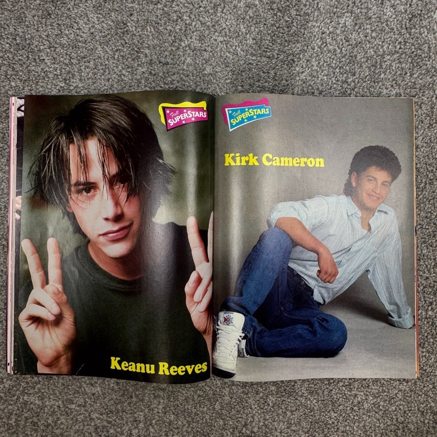 Superstars Magazines Fall 1989 & Winter 1989-90 NKOTB Haim Gibson Depp & Savage