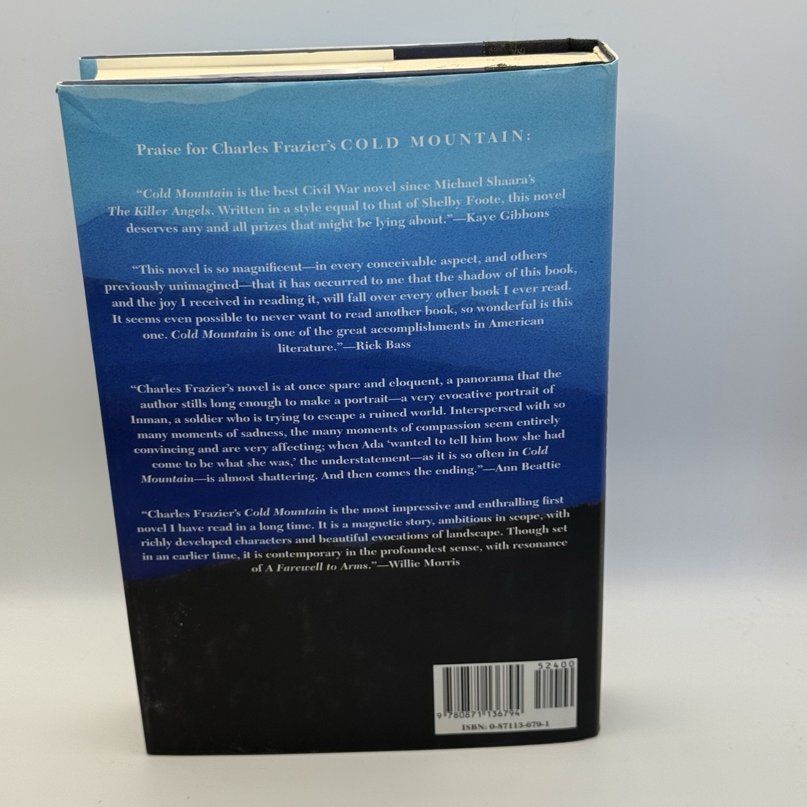 CHARLES FRAZIER “Cold Mountain” 1st Ed. HCDJ Hand Signed