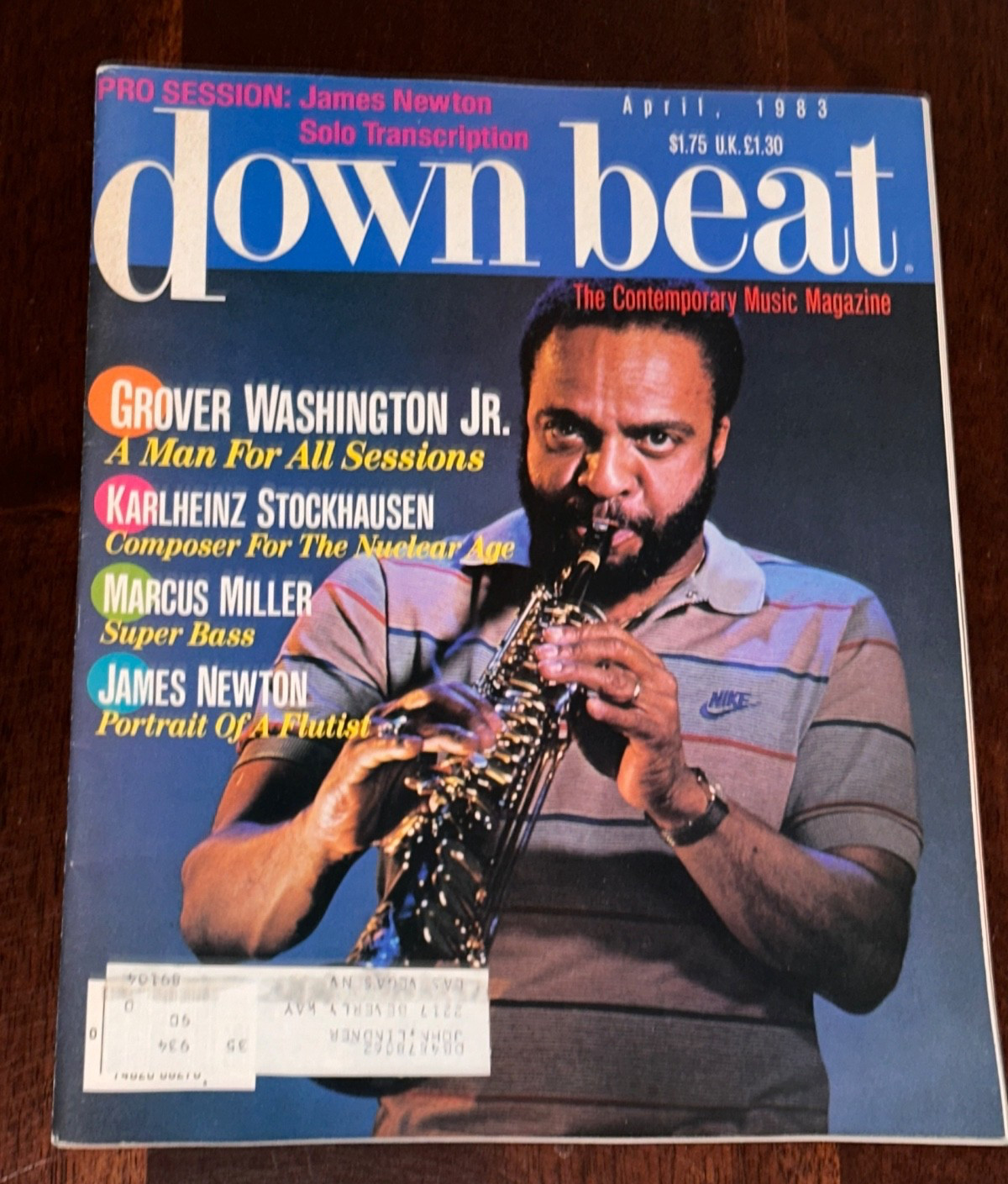 Down Beat Contemporary Music Magazine April 1983 Grover Washington Jr Jazz
