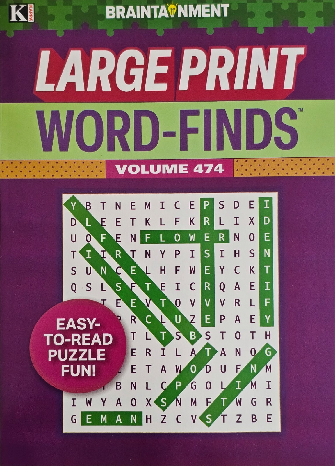 Kappa Large Print Word-Finds Puzzle Books, Largest Selection of Volumes. U-PICK!