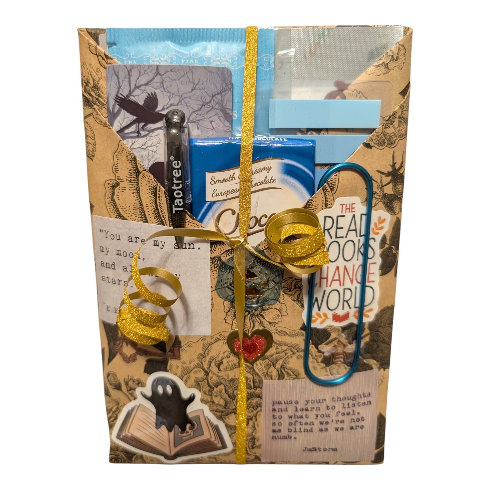 Enchanted Escape: Blind Date With A Book, Tea, Candy Bookmark More Booktok