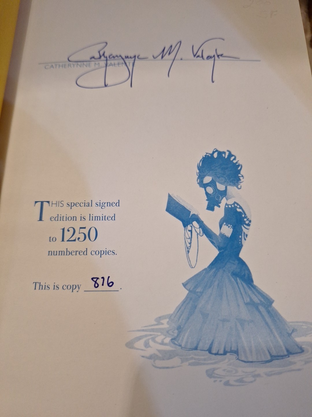 The Future Is Blue Hardcover Book No. 816 Of 1250- Catherynne M. Valente SIGNED✨
