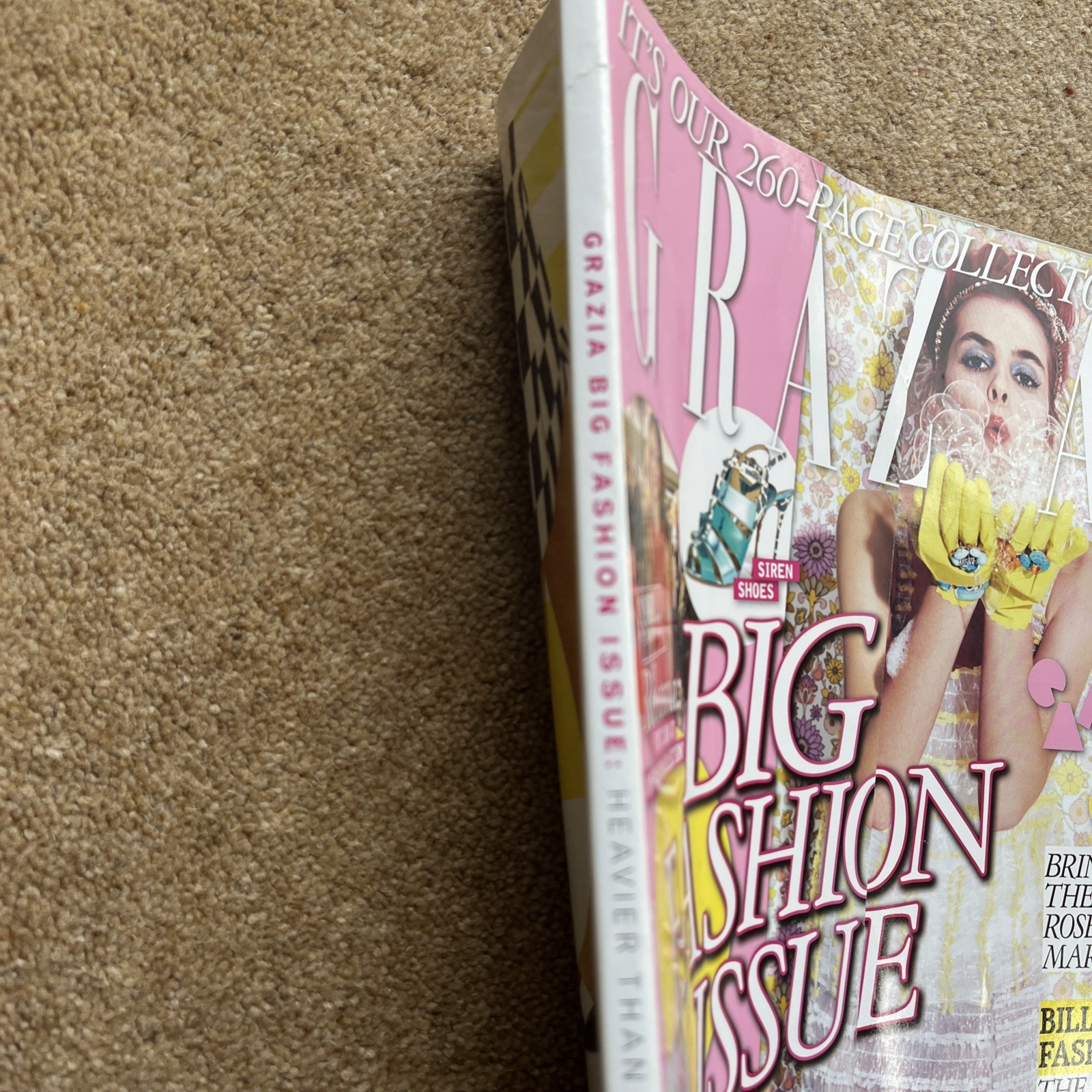 Grazia UK Magazine Big Fashion Issue Feb 2013 issue 411. 258pages.