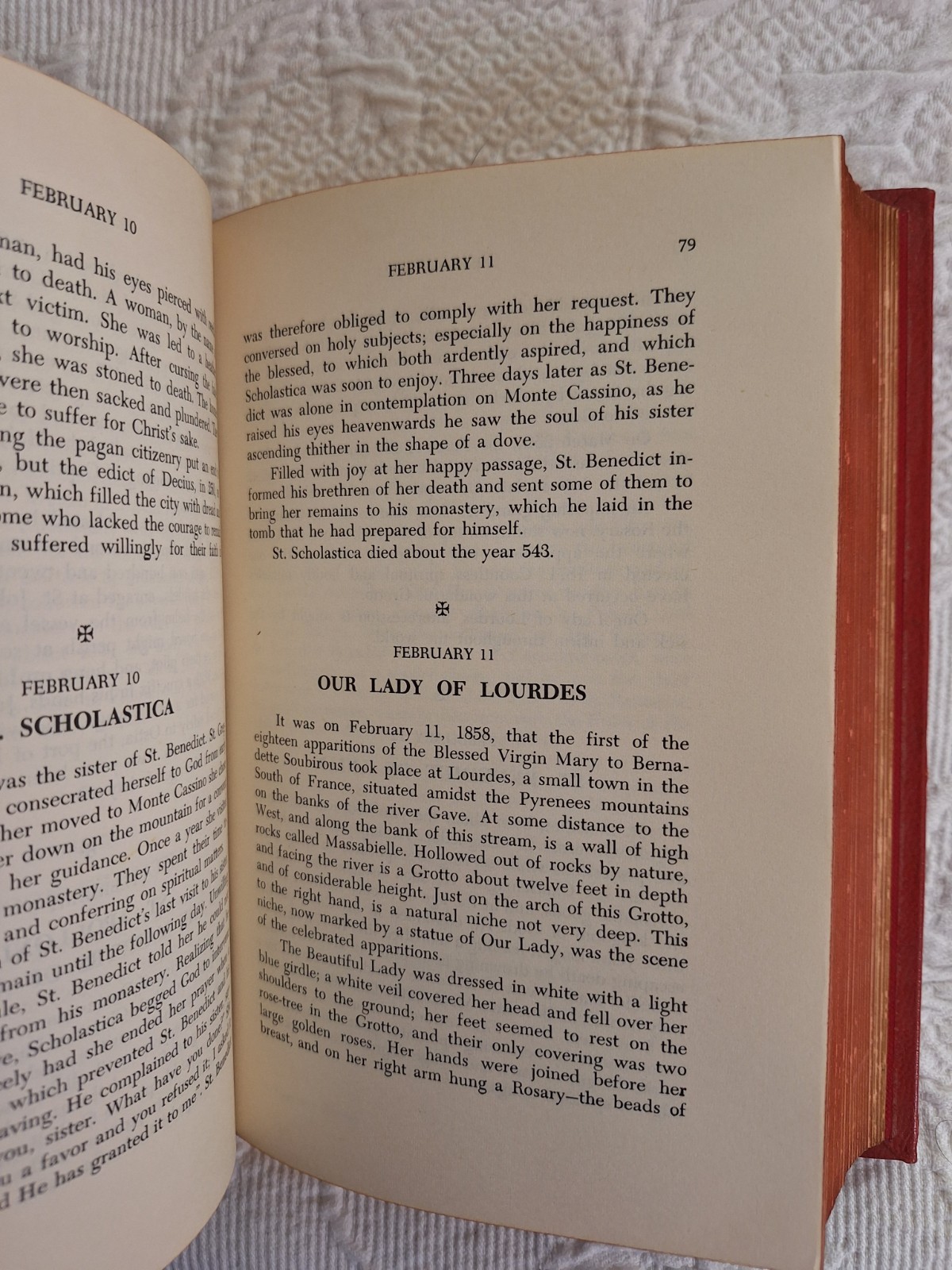 HEAVENLY FRIENDS by ROSALIE MARIE LEVY ST PAULS EDITIONS 1958 Red Leather HC
