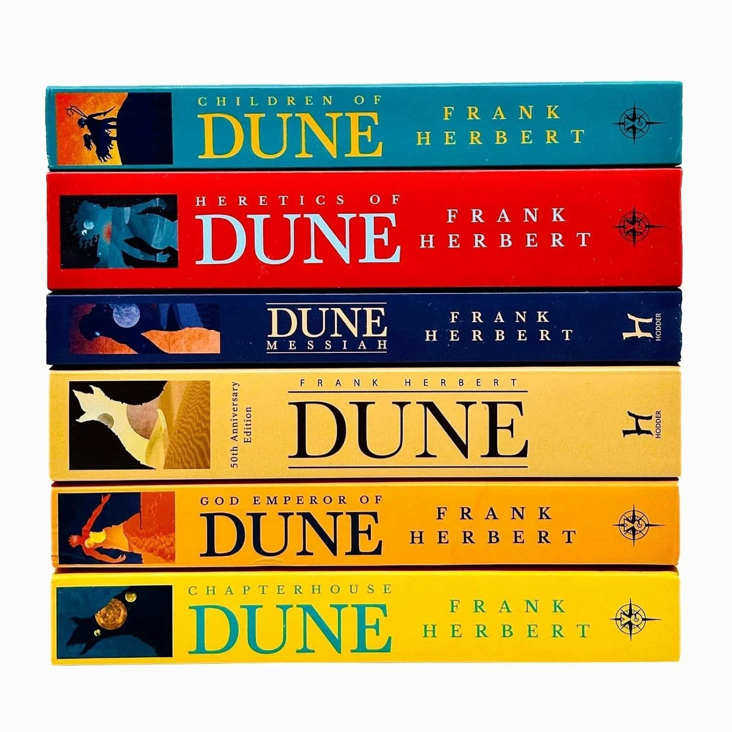 Dune Series 6 Book Collection Set by Frank Herbert Paperback Sci Fi Fiction