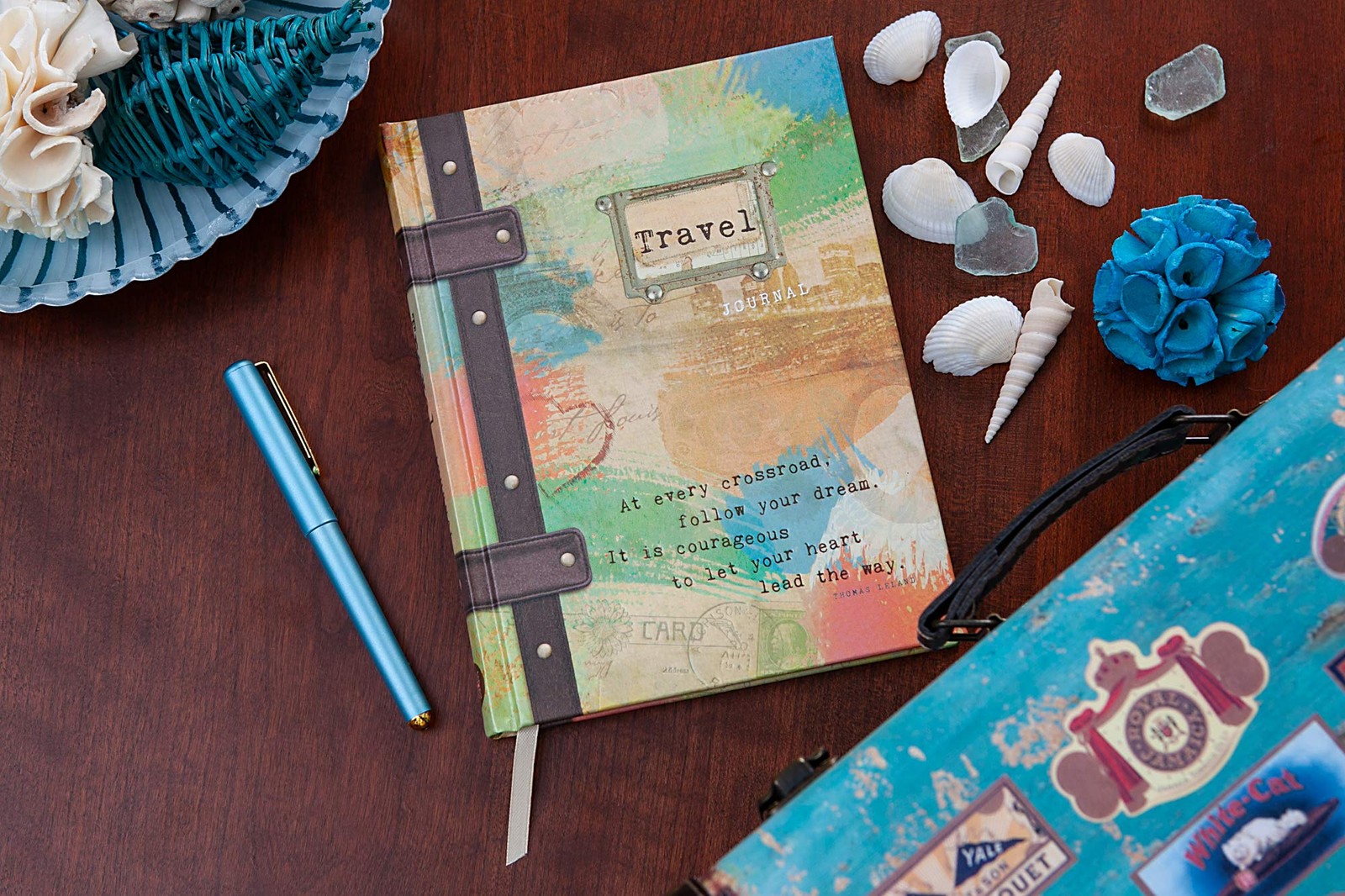 Travel Journal (Hardcover) – 160 Blank Lined Pages, 6” x 0.4” x 8” – Perfect…