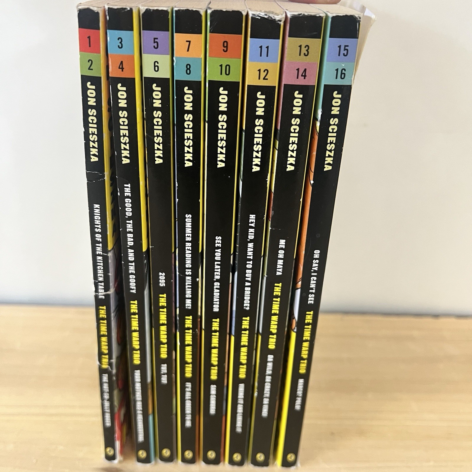 Time Warp Trio Complete Set Books 1-16 Jon Scieszka PB Adventure Series