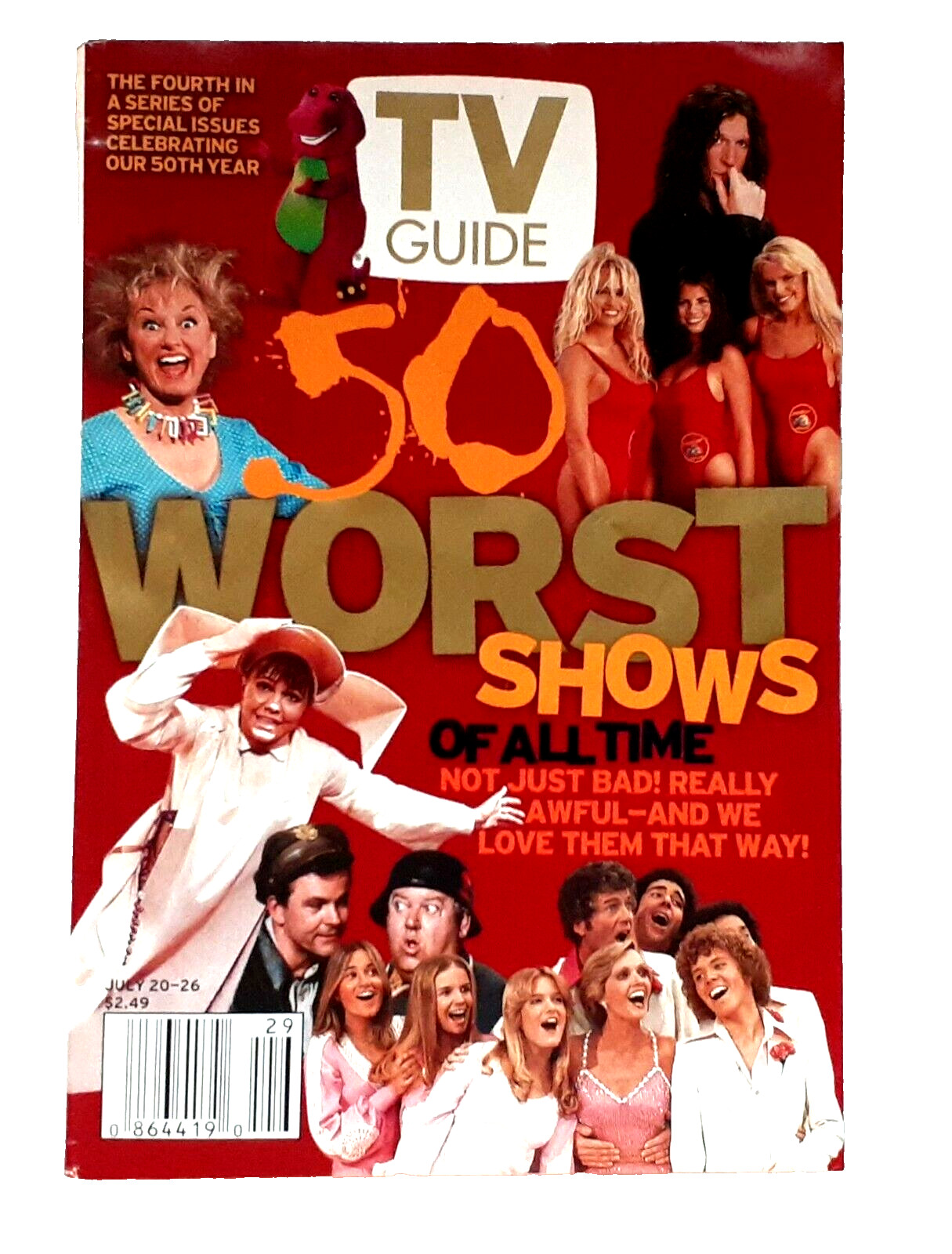 Magazine TV Guide – Cover Celebrating Our 50th Anniversary 2002 – Vintage
