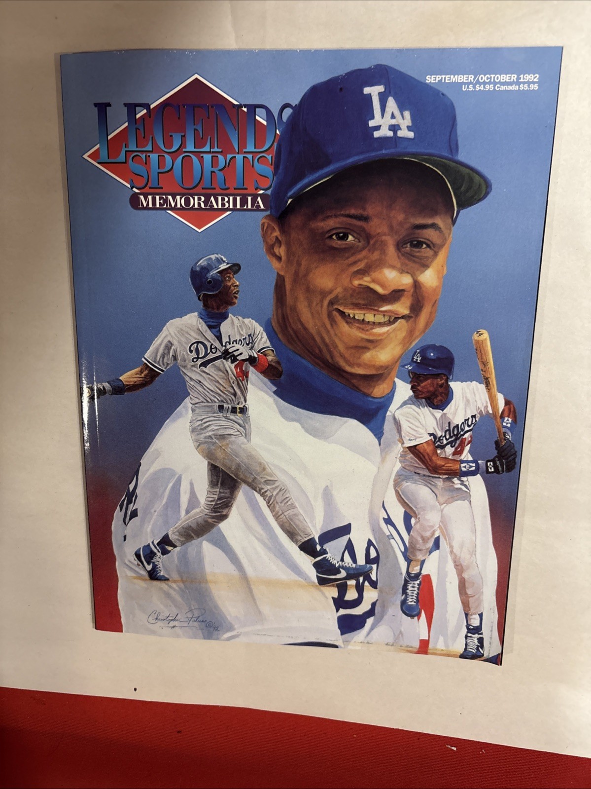 Legends Sports Memorabilia Magazine Sept/Oct 1992 Michael Jordan card Intact