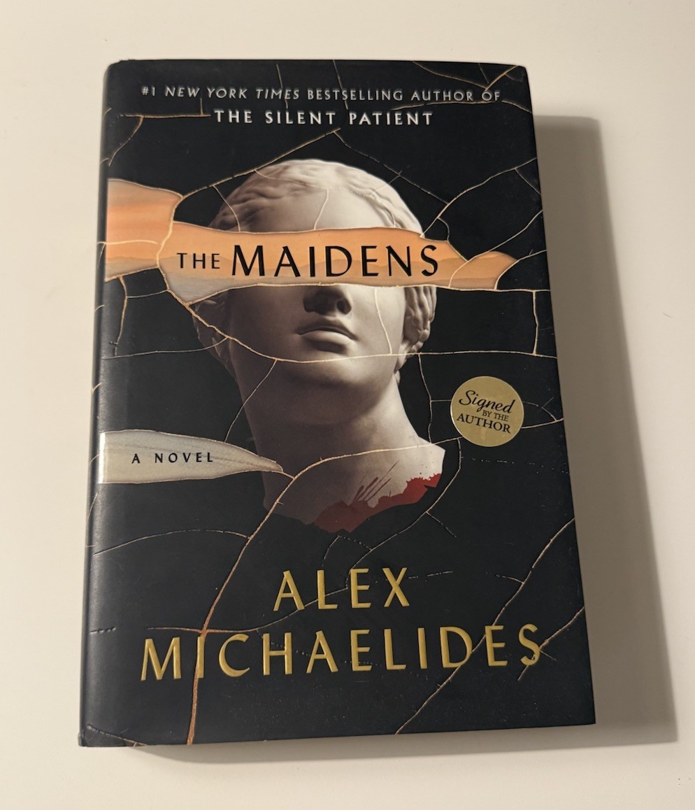 The Maidens – Alex Michaelides. SIGNED 1st Edition Hardcover Novel w. DJ 2021