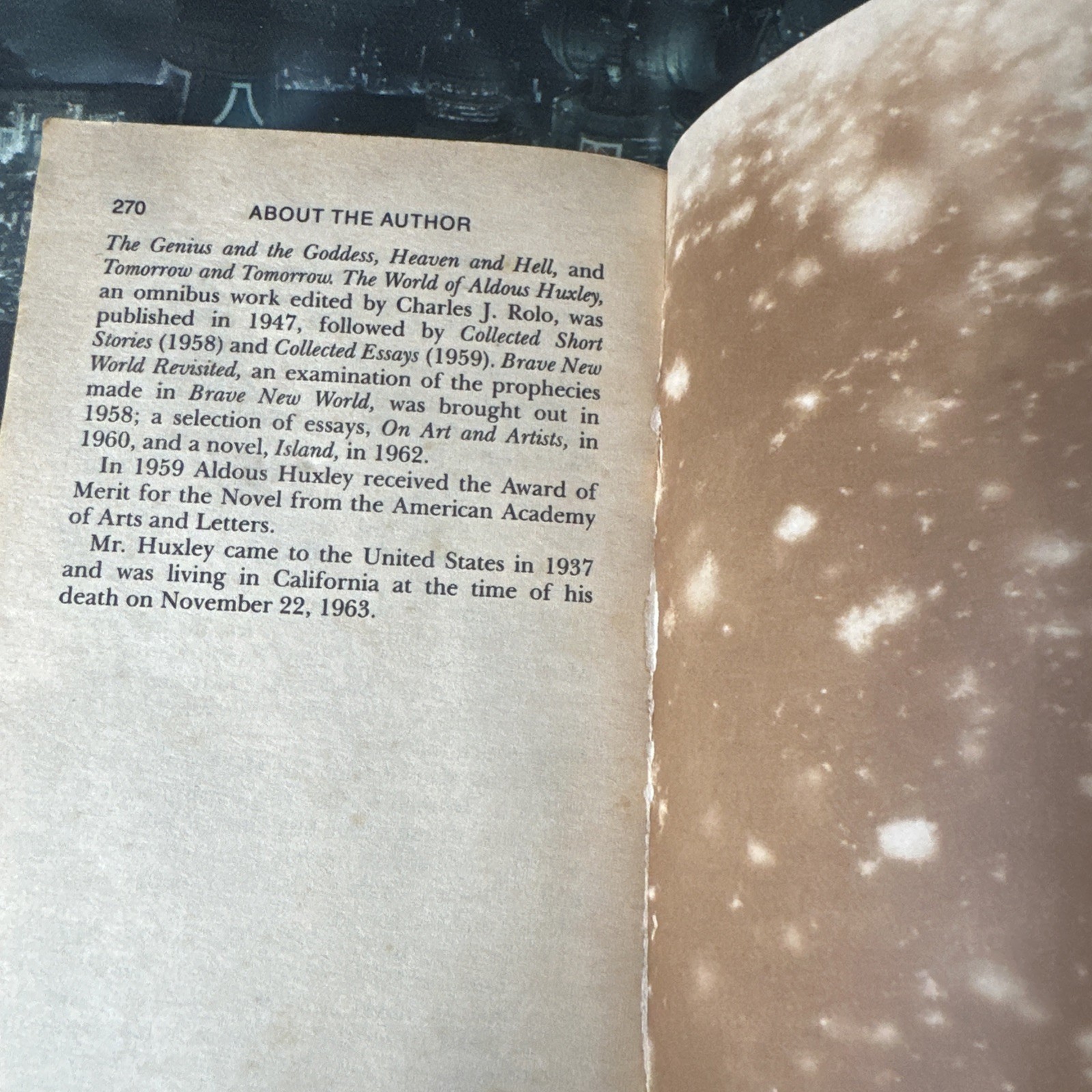 Aldous Huxley Brave New World Vintage Paperback Dystopian Classic