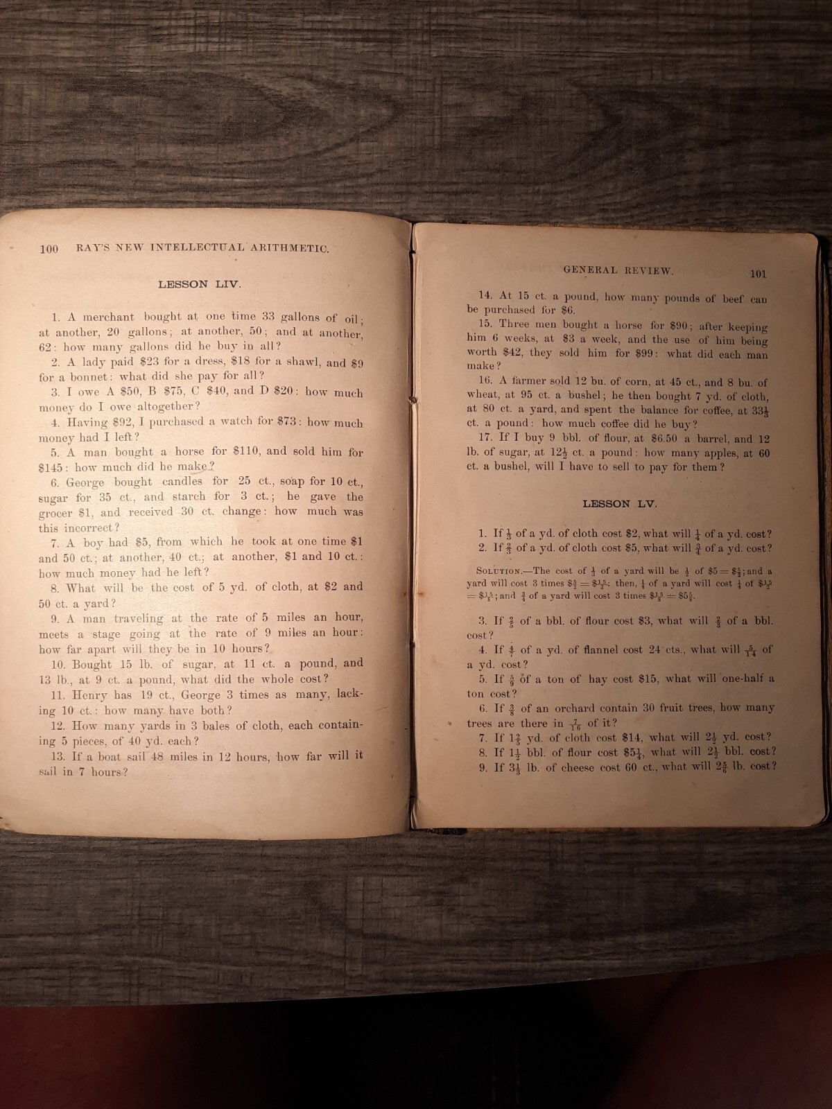 Antique Ray’s New Practical Arithmetic Eclectic Educational Series 1877