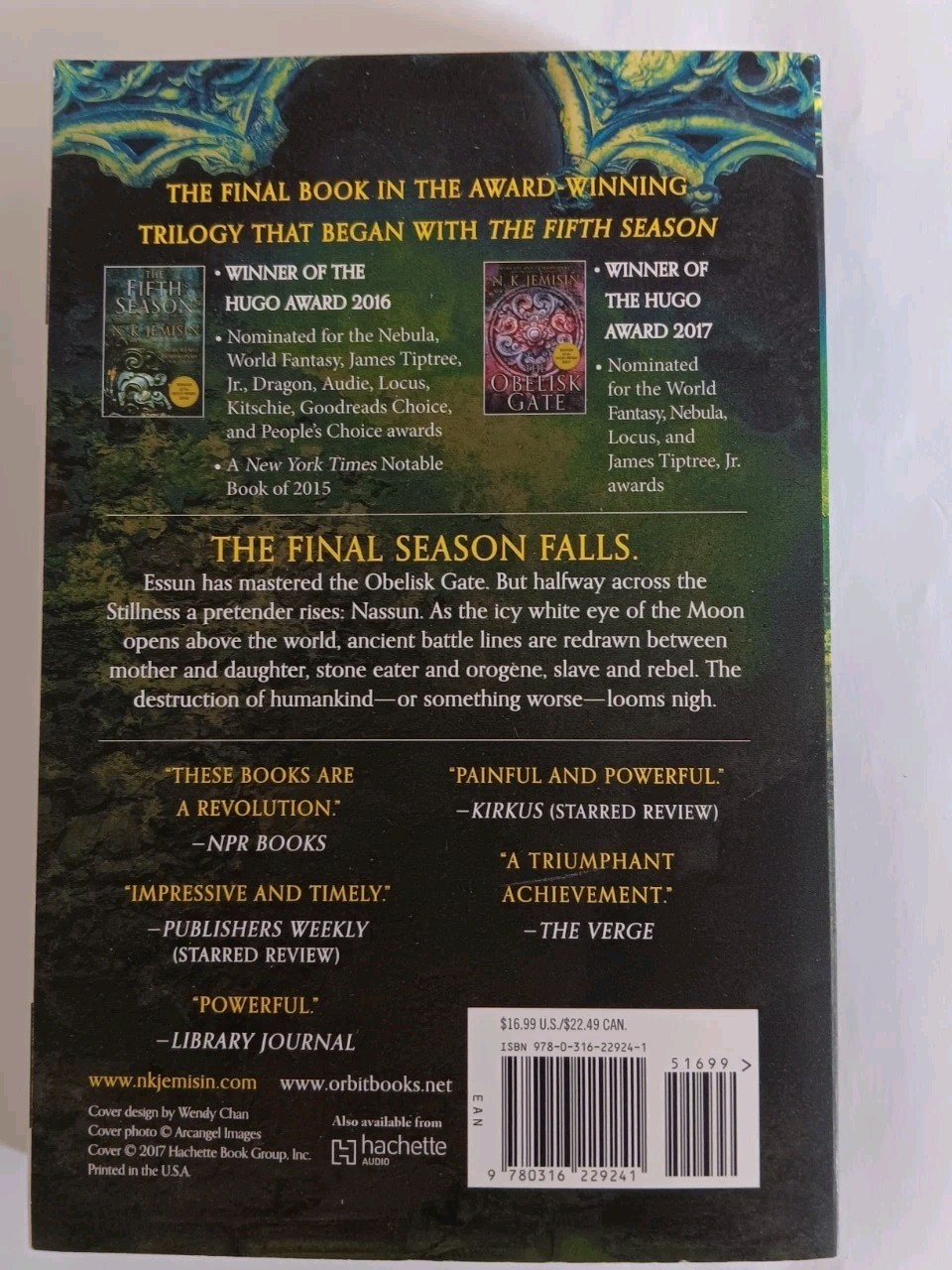 N. K. Jemisin Broken Earth Trilogy Box Set (Fifth Season/Obelisk Gate/Stone Sky)