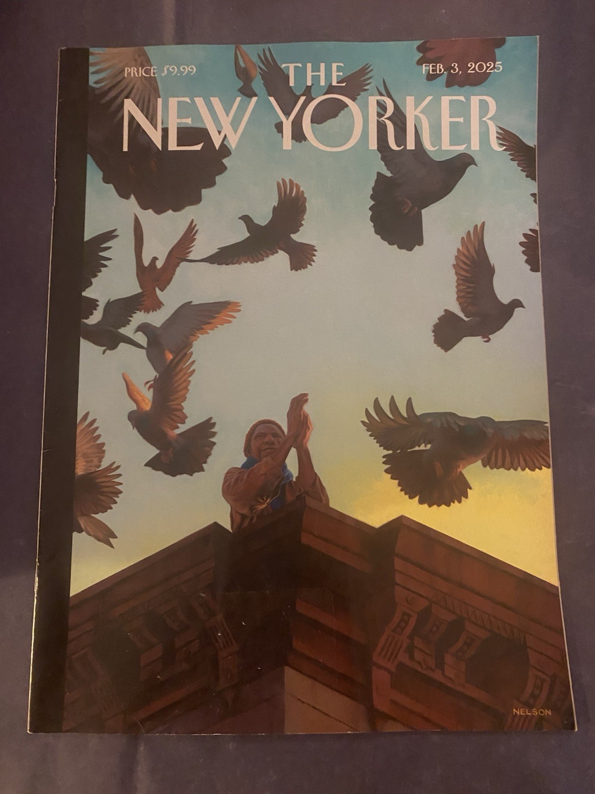 The New Yorker Magazine Feb 3, 2025 Kadir Nelson “Messenger” Crossword started