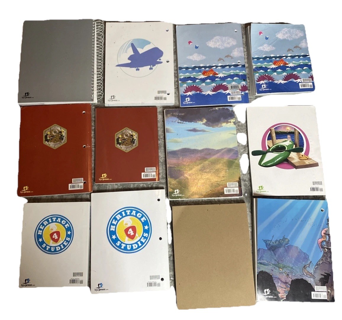 BJU Press 4th Grade Curriculum Lot Teacher Student Books Math Science Bible