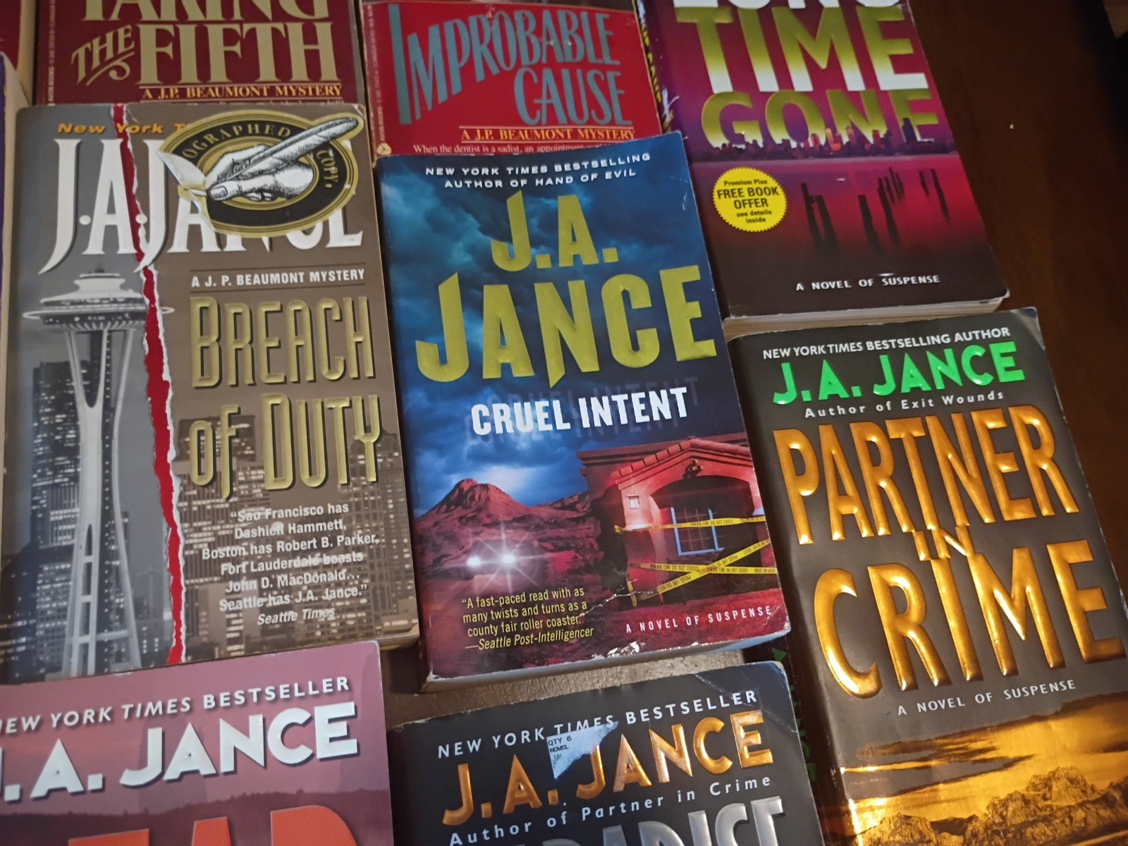 Lot of 17 J.A. Jance Series Books Mystery, Crime, Thriller, Murder, Paperbacks