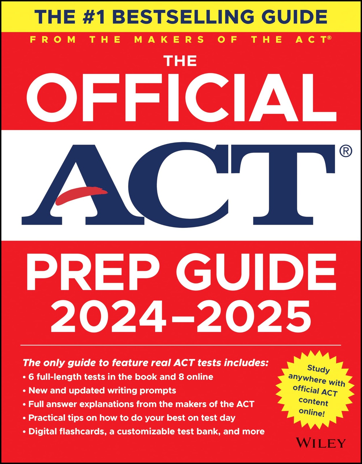 The Official ACT Prep Guide 2024-2025: Book + 9 Practice Tests + 400 Digital…