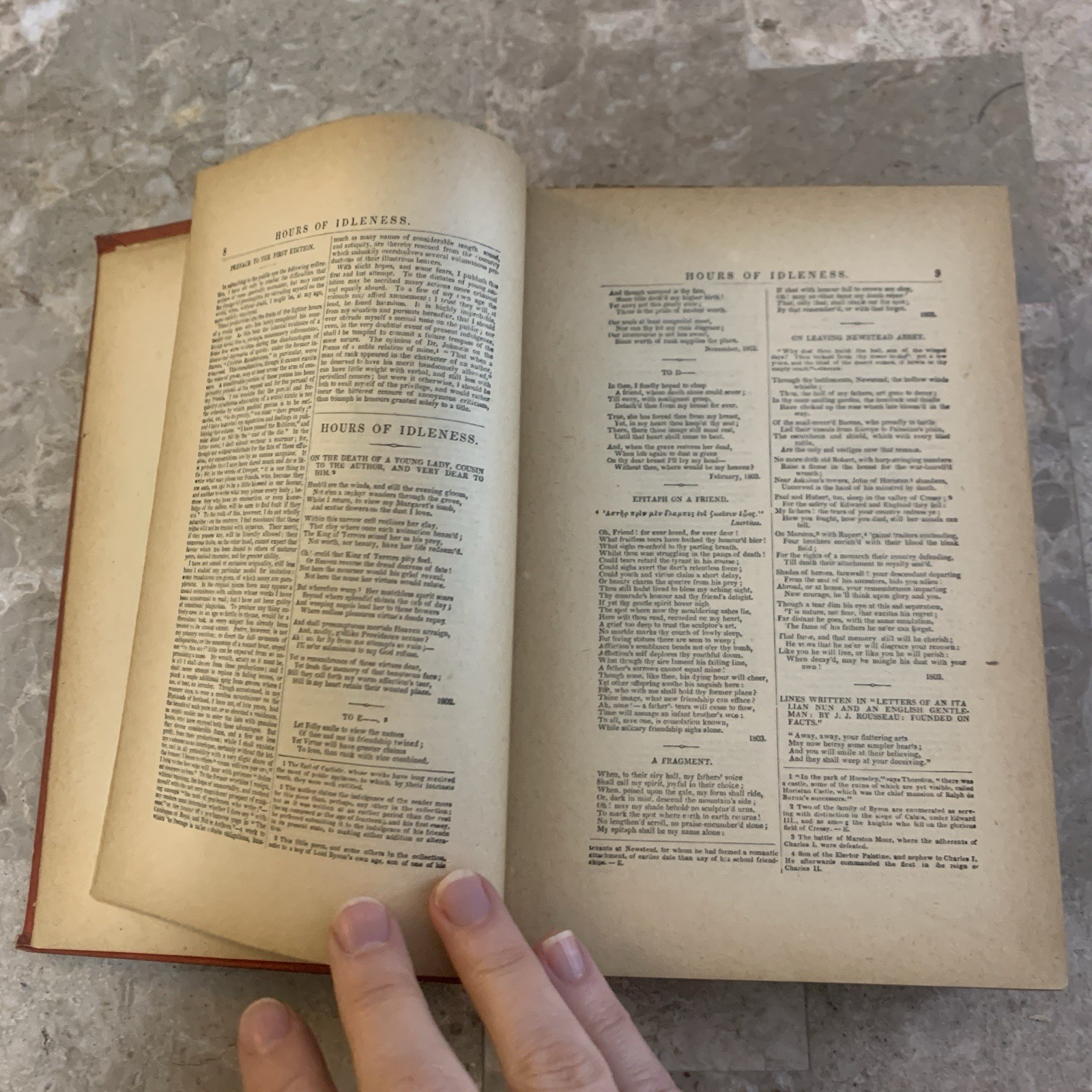 The Poetical Works Of Lord Byron Illustrated Antique Book 1881 1800s Poor Cond.