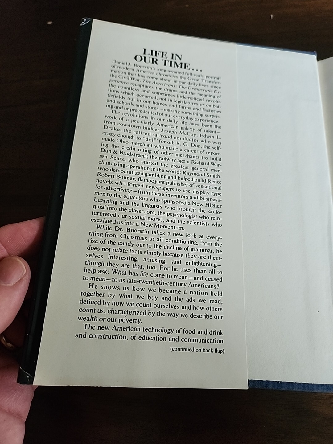 Daniel J. Boorstin THE AMERICANS : The Democratic Experience 1973 First Edition