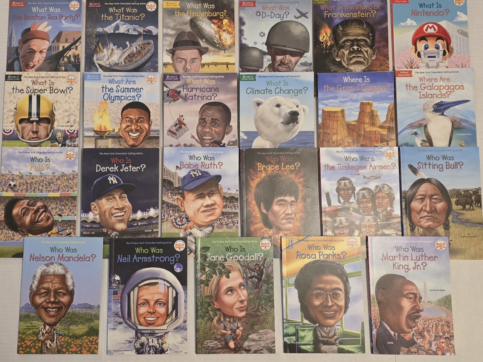 Lot Of 23 Of Who Was/ What Was/ Where Is Who HQ Non Fiction Paperback Books