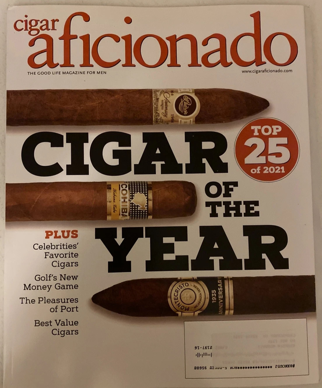 CIGAR AFICIONADO Magazine January February 2026 CIGAR OF THE YEAR 124 PAGES