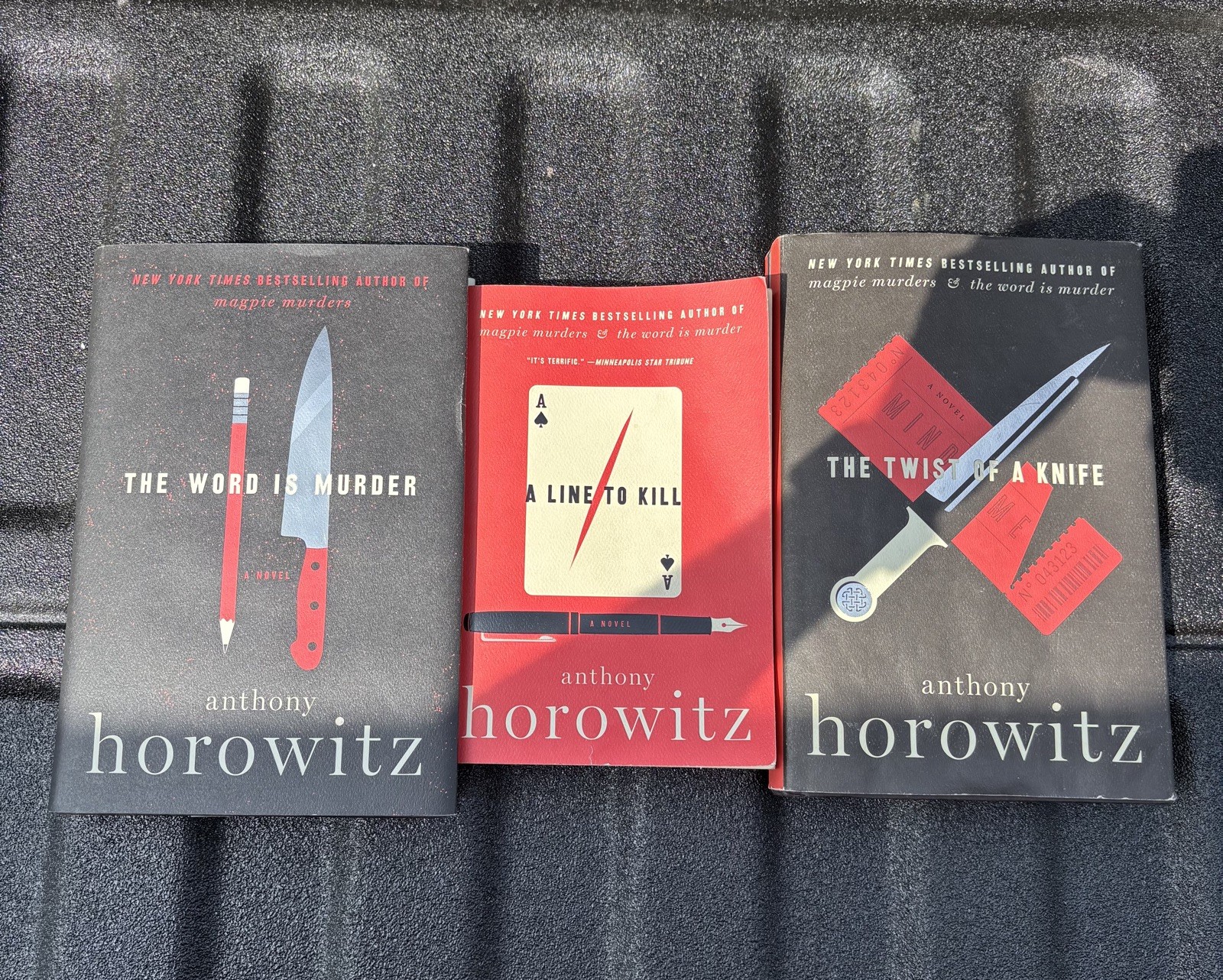 Lot of 3 Anthony Horowitz Books – Murder Mystery – 2 Hardcover, 1 Paperback