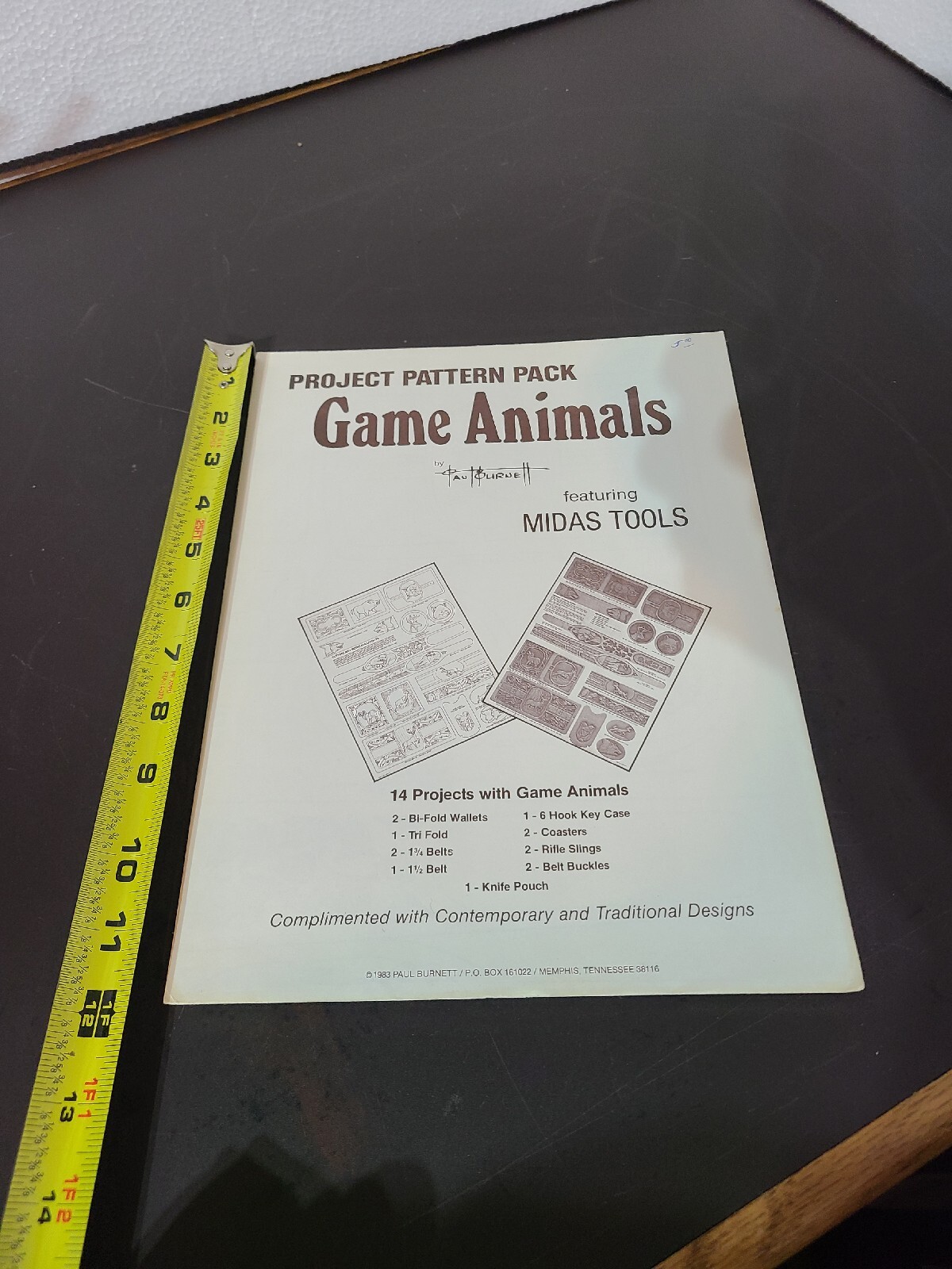 1983 PROJECT PATTERN PACK GAME ANIMALS by PAUL BURNETT futur. MIDAS TOOLS