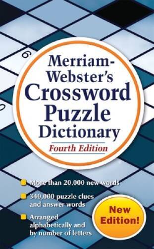 Merriam-Webster’s Crossword Puzzle Dictionary, Fourth Edition – GOOD