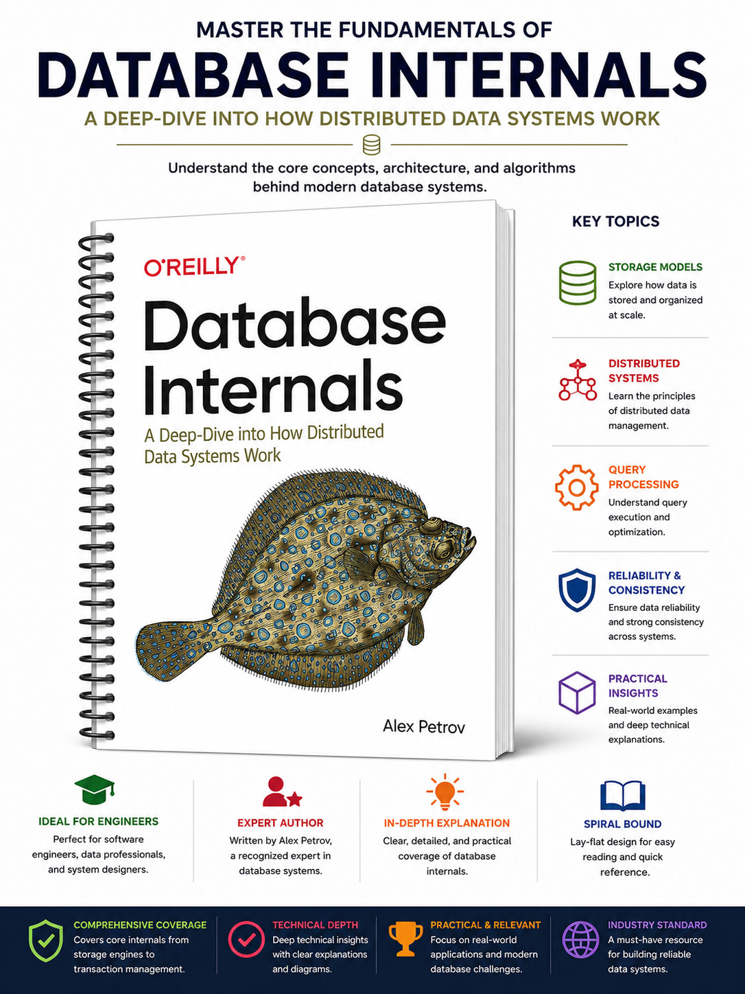 Database Internals by Alex Petrov Spiral Bound O’Reilly Distributed Data Systems