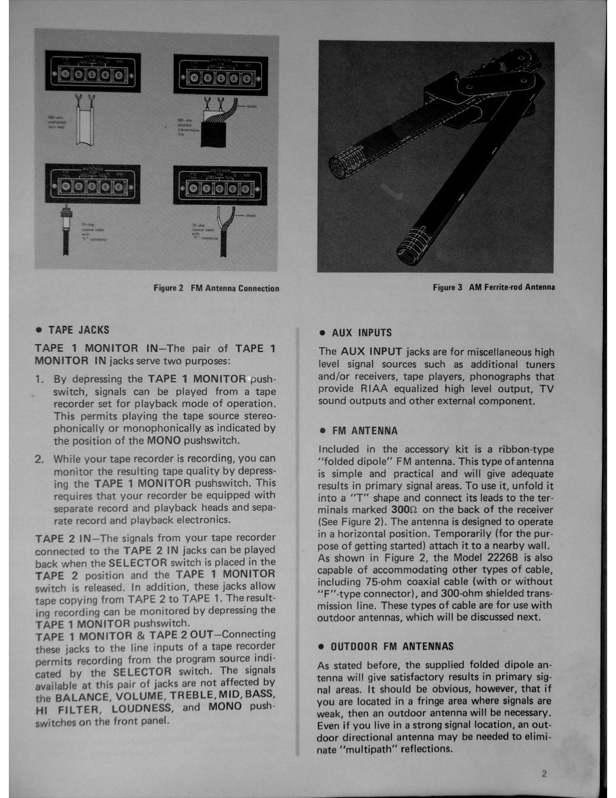 MARANTZ 2226B Stereophonic Receiver Handbook Of Instructions Manual SPIRAL CLOSU