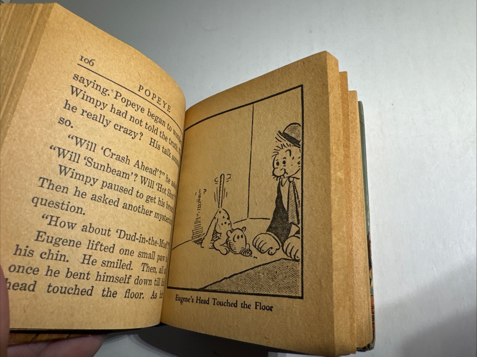 Popeye and the Jeep 1937 Big Little Book Vintage Whitman Segar Comic Strip