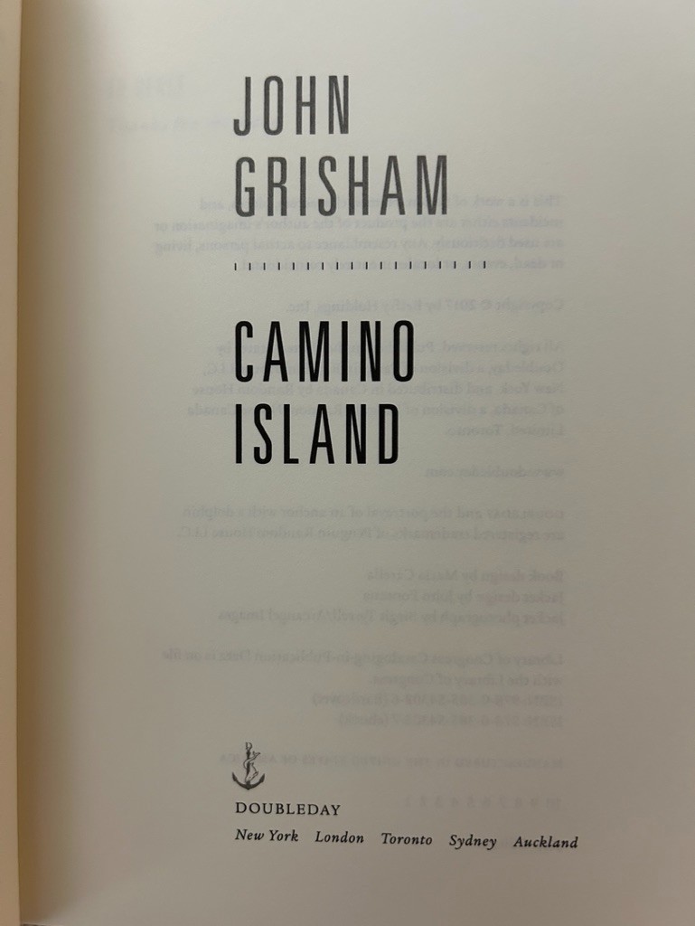John Grisham, Camino Series: Camino Island; Camino Winds; Camino Ghosts