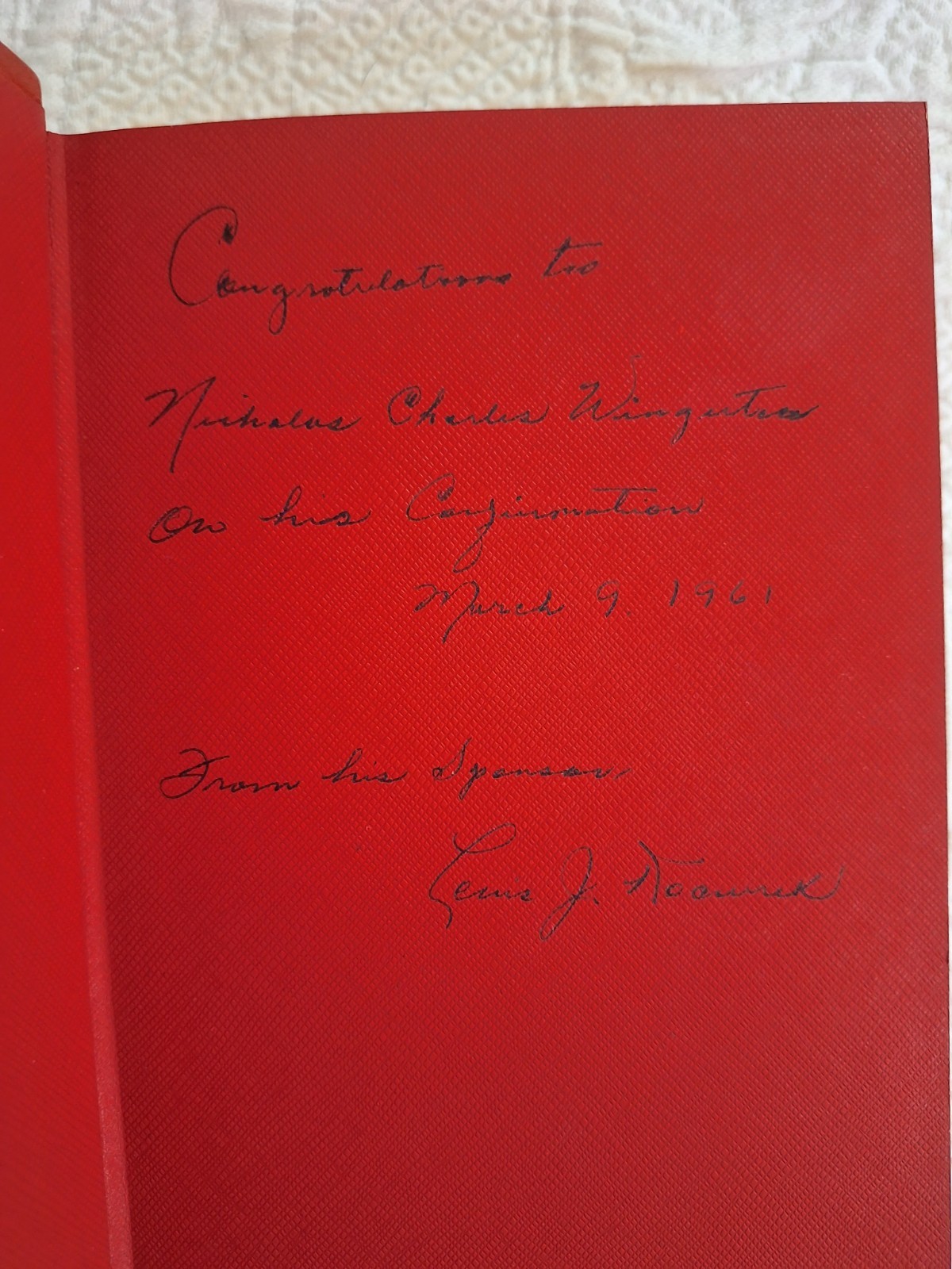 HEAVENLY FRIENDS by ROSALIE MARIE LEVY ST PAULS EDITIONS 1958 Red Leather HC