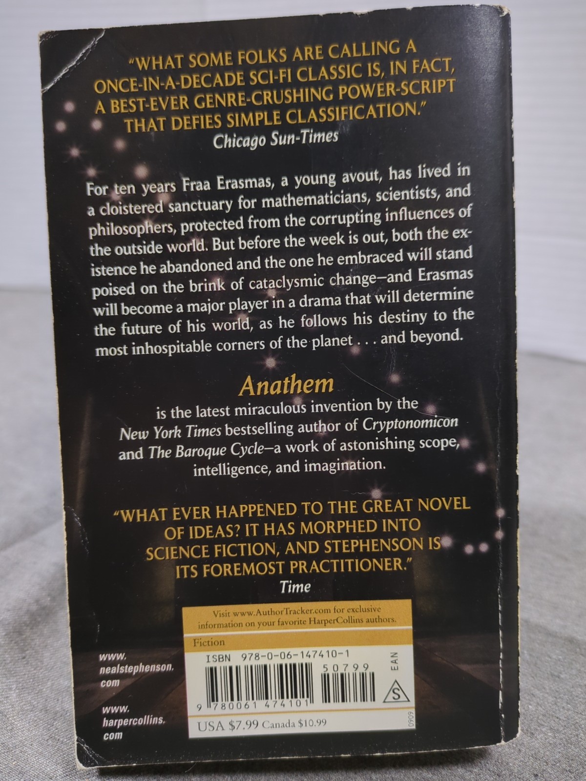 Anathem Neal Stephenson First Harper Edition September 2009 Mass Market PB